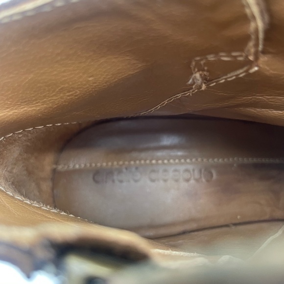 ANDRE ASSOUS Pamie Suede Leather Wedge Booties - Picture 6 of 8